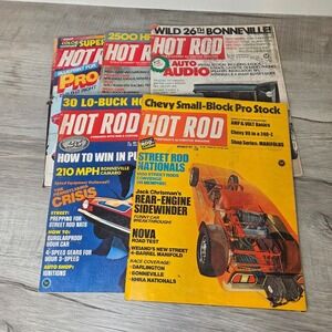 Vintage Hot Rod Magazine 1970s & 1987 Small Block Pro Street Turbo Fueler Lot/5